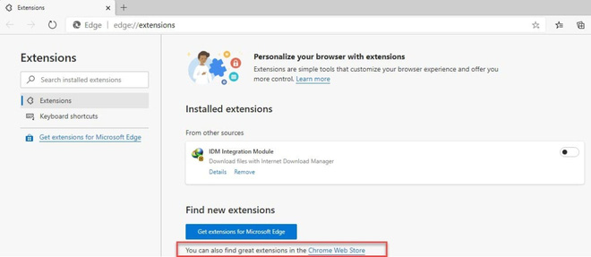 Microsoft chấp nhận thực tại, khuyên người dùng Edge dùng add-on trên Chrome Web Store - Ảnh 1.