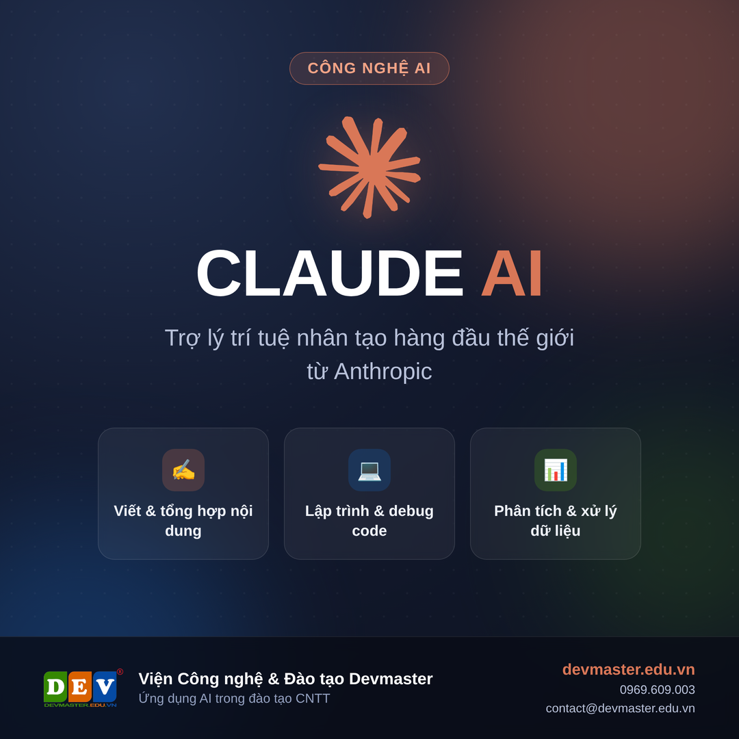 #DevClaudeAi-01 - Claude AI: Trợ lý AI đang thay đổi cách nhân sự IT làm việc — và tại sao bạn nên hiểu rõ nó ngay hôm nay
