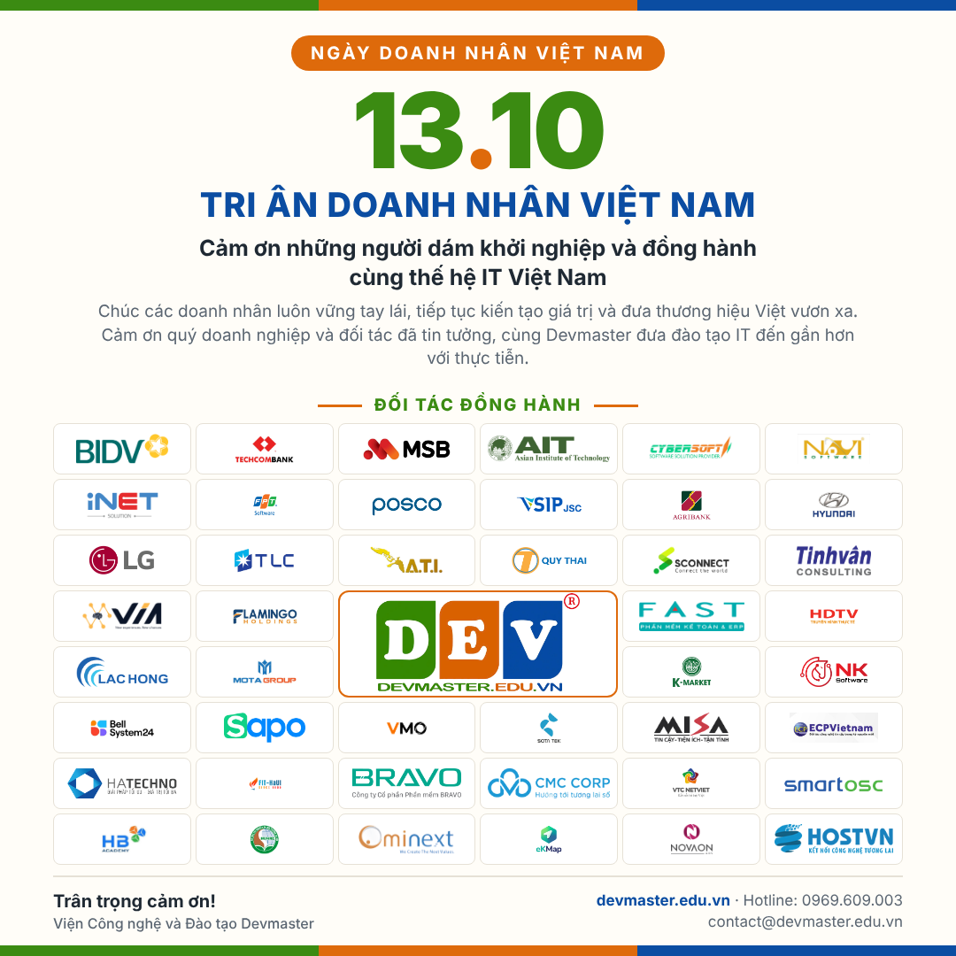 Ngày Doanh nhân Việt Nam 13/10: Tri ân những người kiến tạo và đồng hành cùng thế hệ IT tương lai